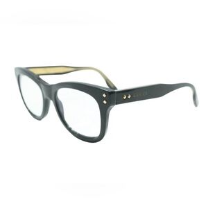 Gucci Black and Gold oversized Frame Glasses